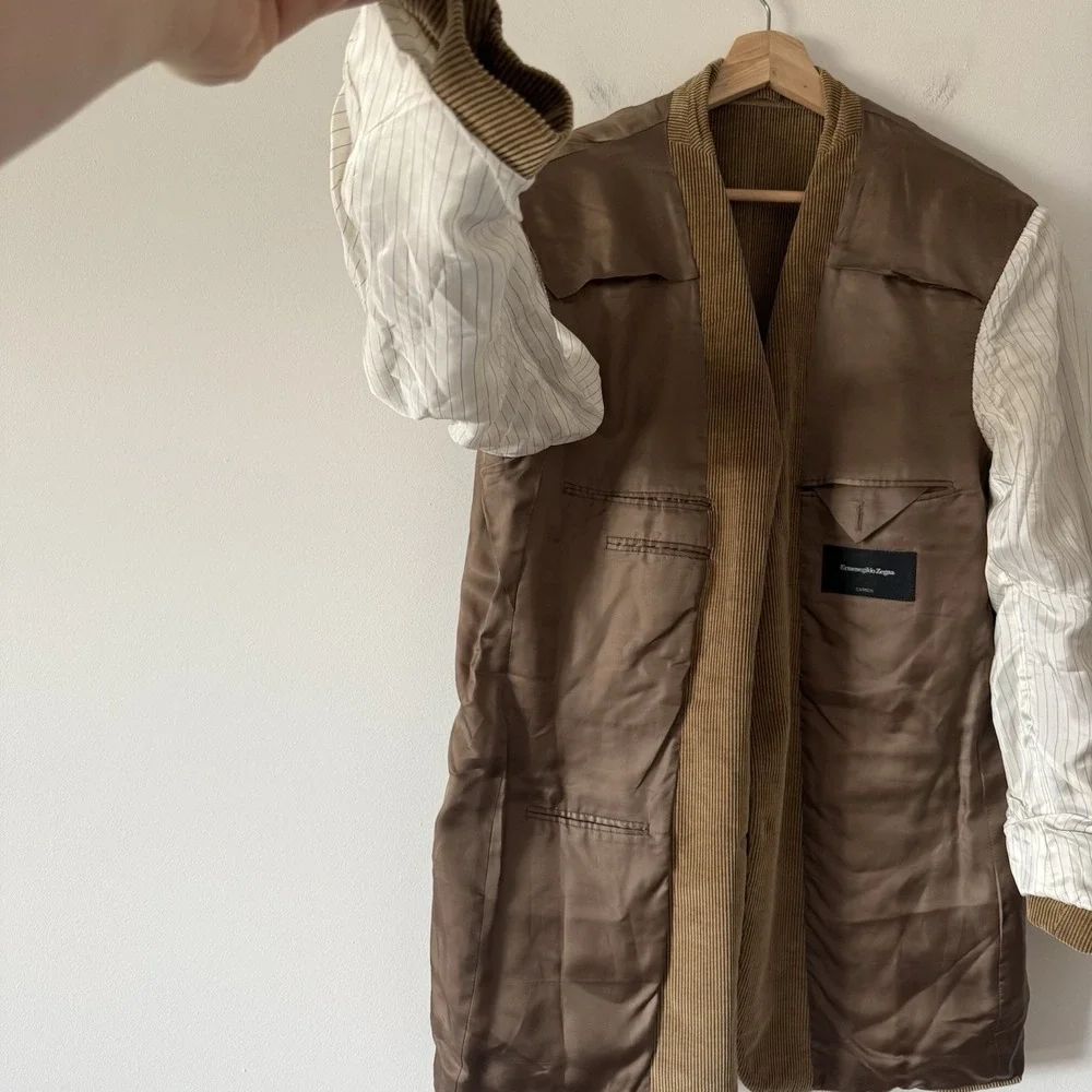 Ermenegildo Zegna‎ CASHCO Corduroy Blazer Made In Italy Money SEE MEASUREMENTS